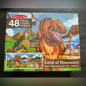 Melissa & Doug Colorful Dinosaur Floor Puzzle 48 Pieces
